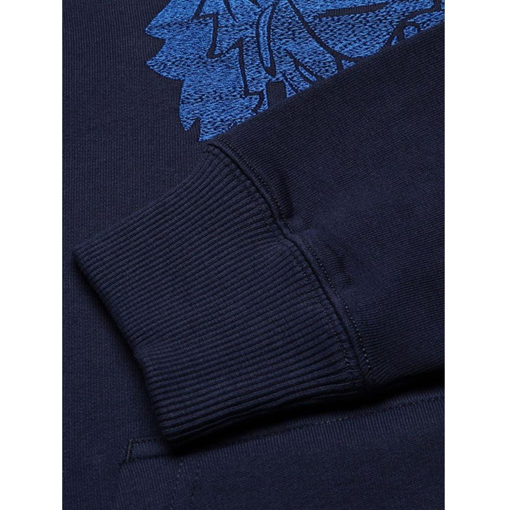 Kenzo Elegant Blue Cotton Sweater for Men elevated-blue-cotton-sweater-for-men