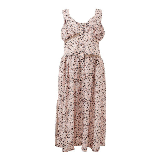 优雅的粉色醋酸纤维连衣裙，让您尽显晚间优雅气质