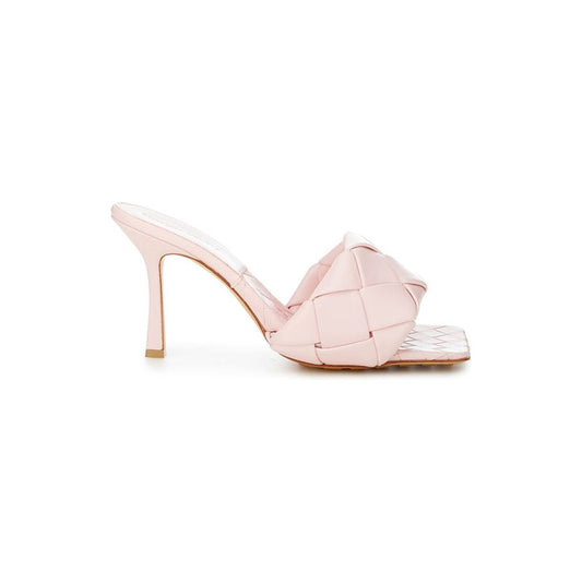 Bottega Veneta Pink Leather Sandal pink-leather-sandal