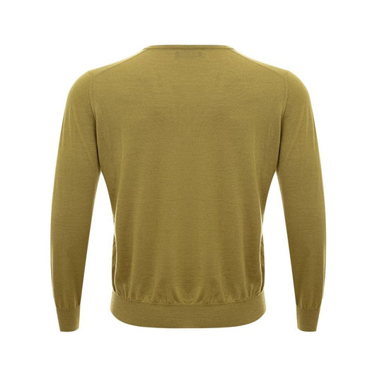 Gran Sasso Elegant Green Cashmere Men's Sweater elegant-green-cashmere-mens-sweater