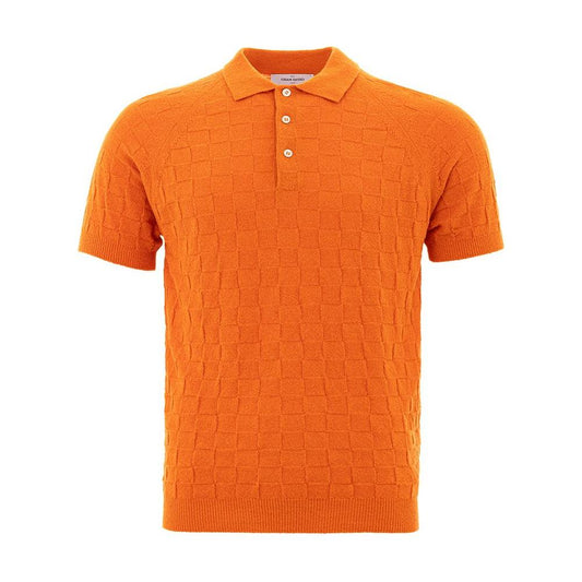 Gran Sasso Chic Orange Cotton Polo for the Modern Gentleman italian-cotton-orange-polo-shirt