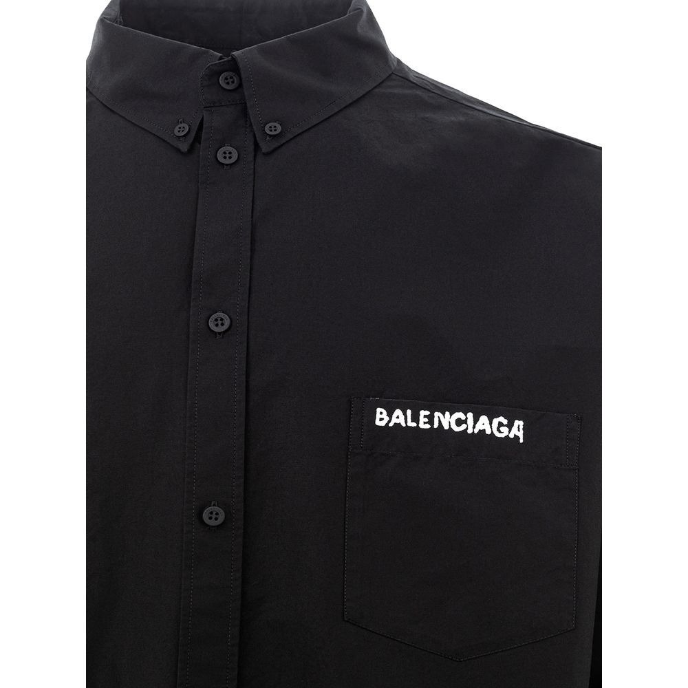 Balenciaga Elegant Cotton Statement Shirt elegant-black-cotton-designer-shirt