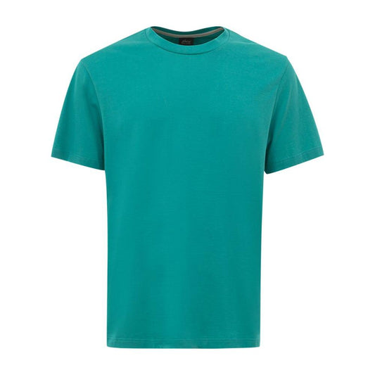 Brioni Green Cotton T-Shirt green-cotton-t-shirt-109