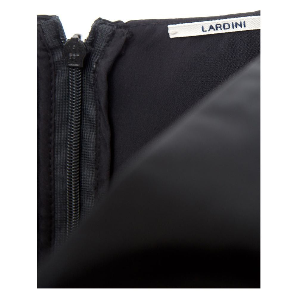Lardini Elegant Black Polyester Dress classic-elegance-tailored-black-blazer
