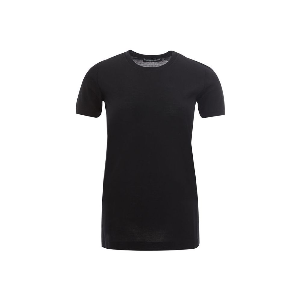 Black Cotton Tops & T-Shirt