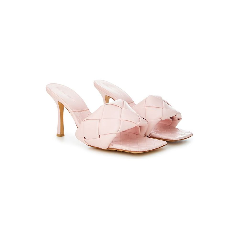 Bottega Veneta Chic Pink Leather Sandals elegant-pink-leather-sandals