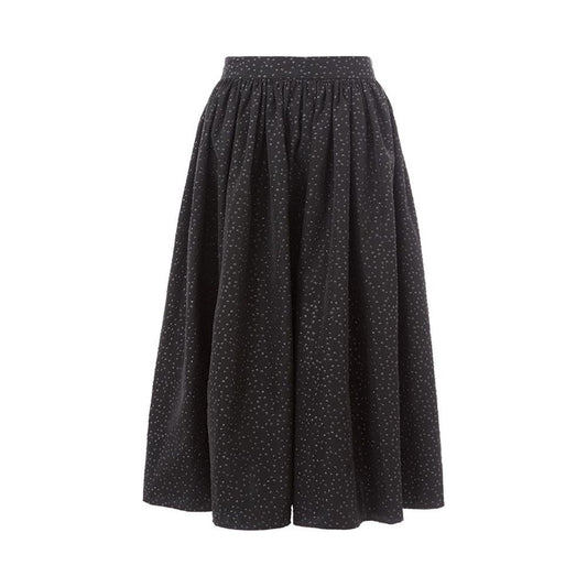 Lardini Elegant Black Polyethylene Midi Skirt elegant-black-polyethylene-midi-skirt
