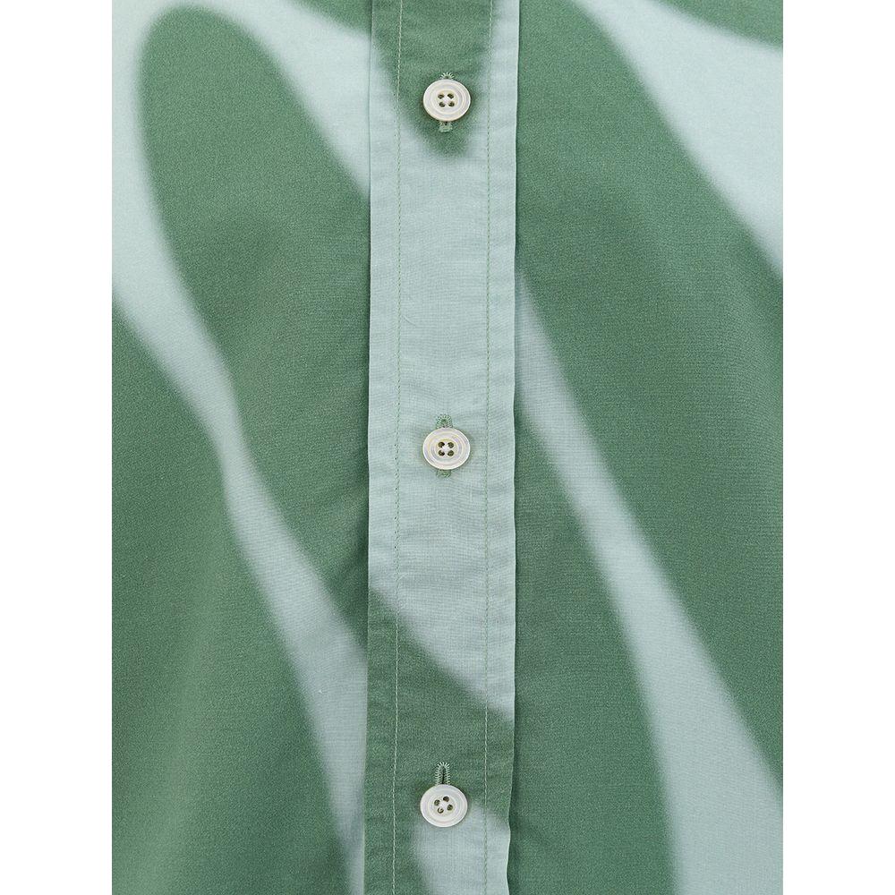 Tom Ford Elegant Green Cotton Shirt for Men emerald-enigma-cotton-shirt