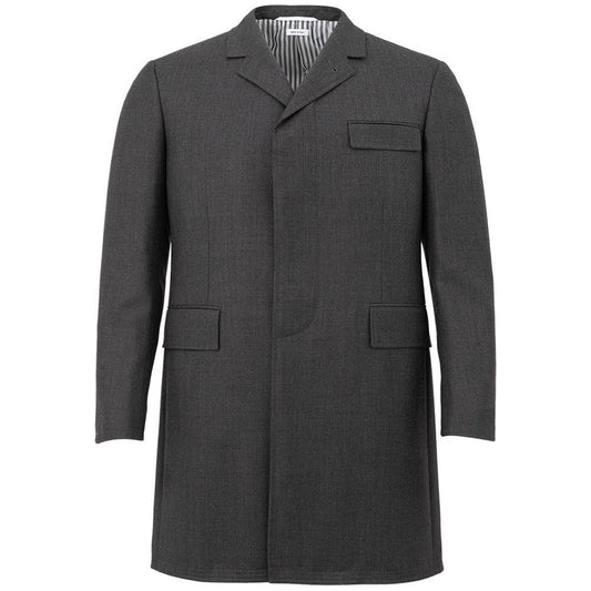 Thom Browne Elegant Gray Wool Jacket for Men elegant-gray-wool-jacket-for-men