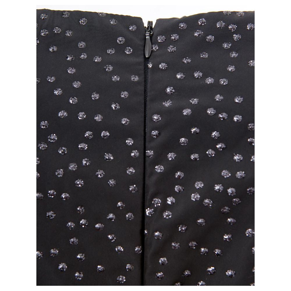 Lardini Elegant Black Polyethylene Dress elegant-black-polyethylene-suit-for-women
