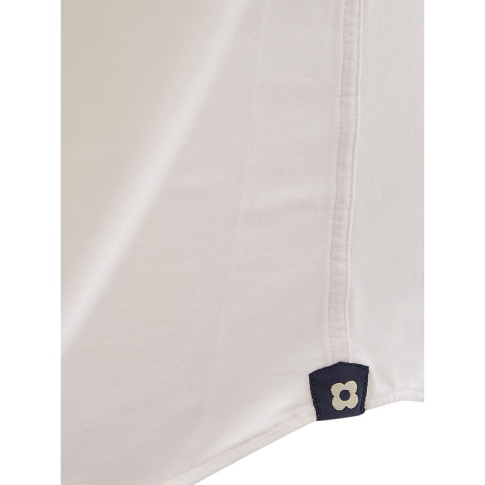 Lardini Elegant White Cotton Men's Shirt elegant-white-cotton-mens-shirt-2