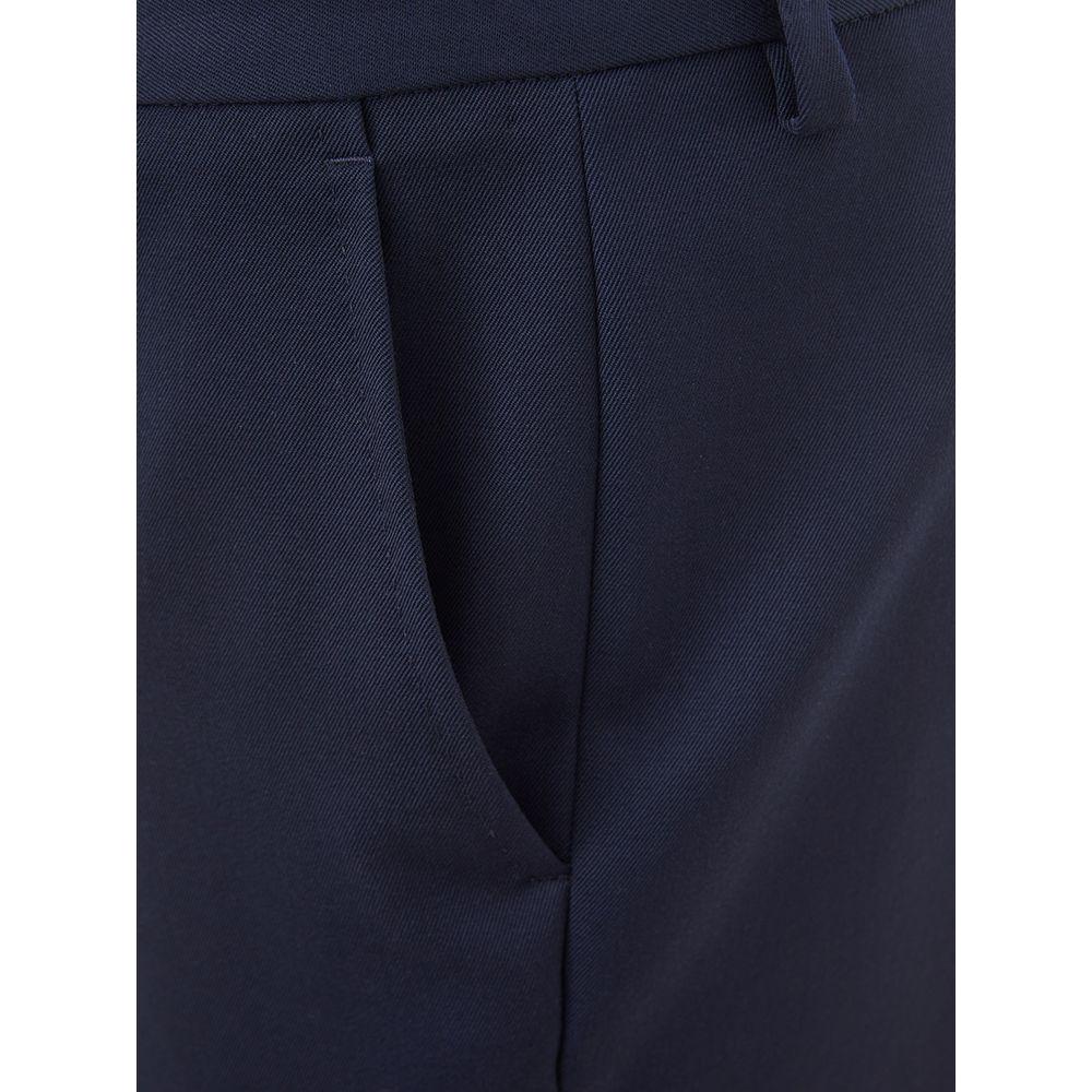 Lardini Elegant Blue Wool Pants for Women elegant-blue-wool-trousers-for-women