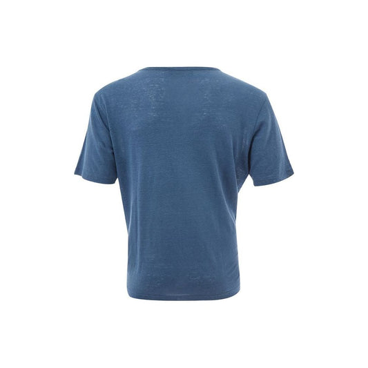 Lardini Elegant Cotton Blue Men's T-Shirt elegant-cotton-blue-mens-t-shirt