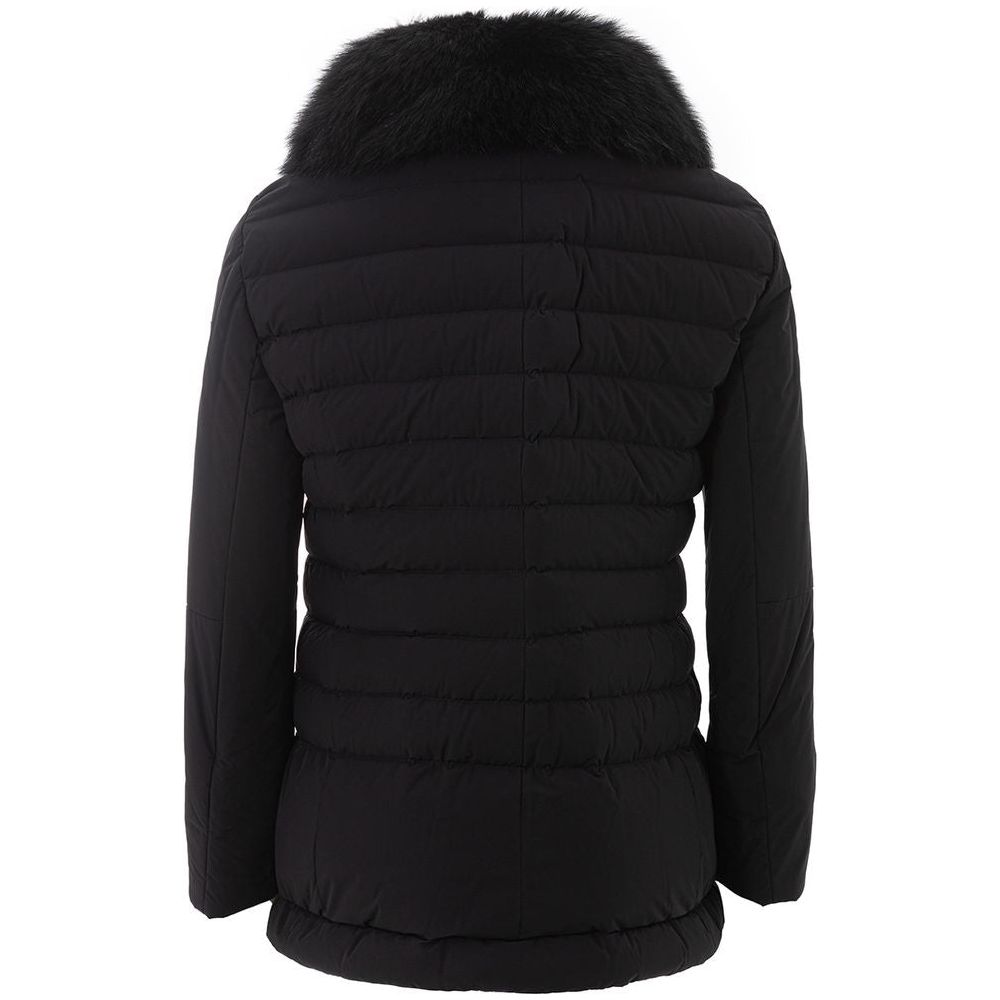 Peuterey Elegant Black Polyamide Jacket for Women sleek-polyamide-black-jacket-for-women
