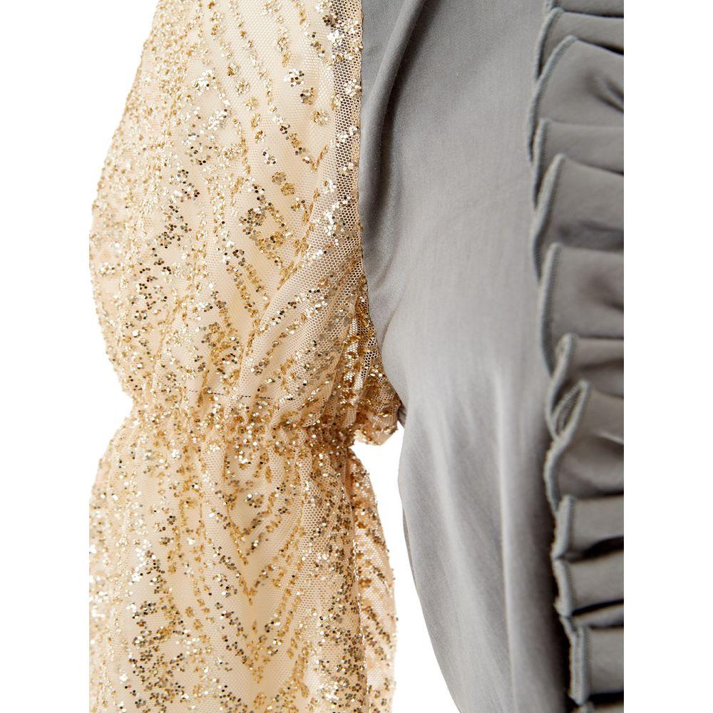 Lardini Elegant Multicolor Silk-Linen Top silk-linen-blend-elegance-top