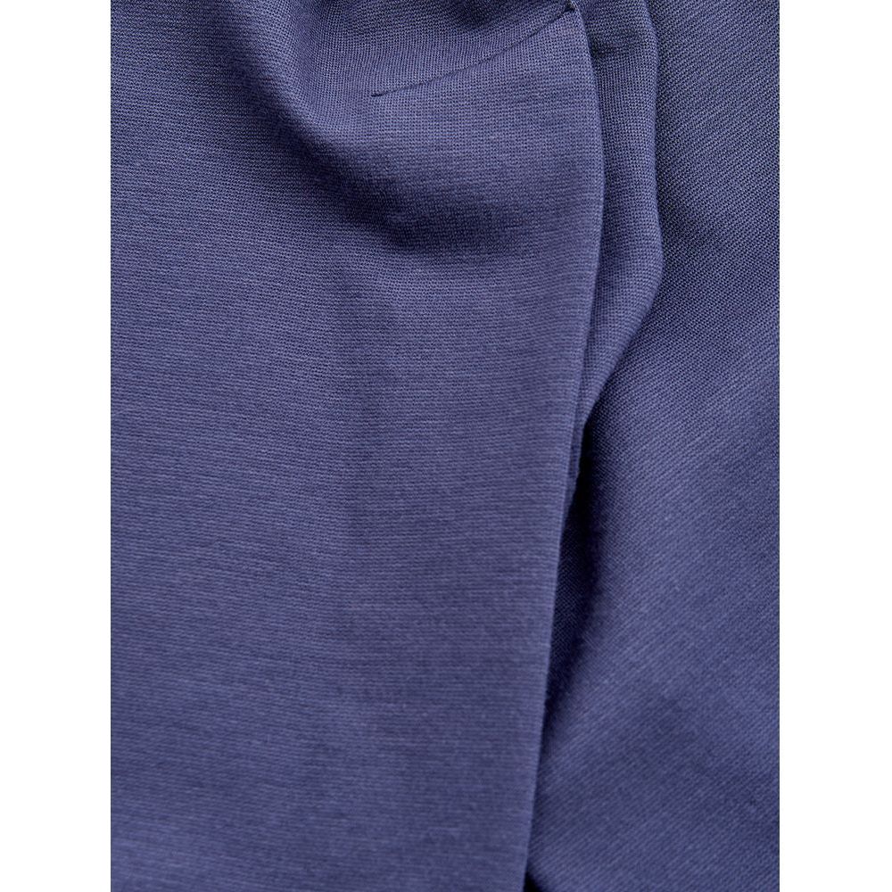 Lardini Blue Viscose Dress blue-viscose-dress-3