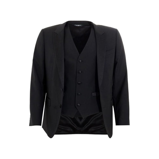 Dolce & Gabbana Elegant Black Wool Suit for Men elegant-black-wool-suit-for-men