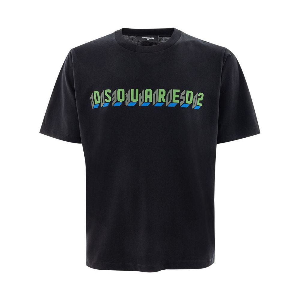 Dsquared² Black Cotton T-Shirt black-cotton-t-shirt-63