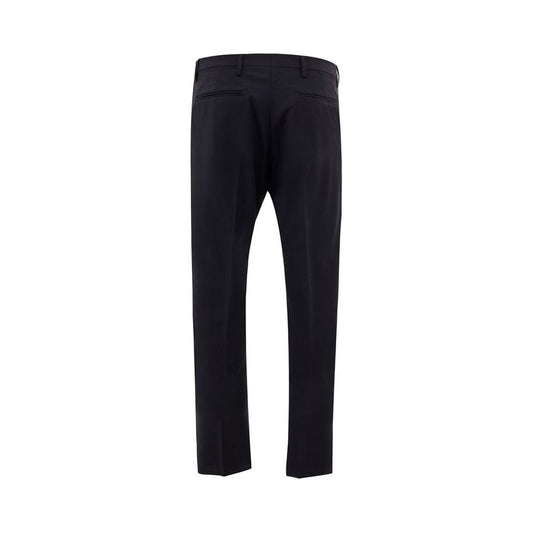 Valentino Elegant Black Wool Pants for Men elegant-black-wool-valentino-trousers
