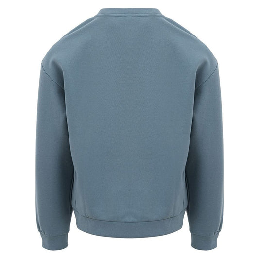 EA7 Emporio Armani Elegant Blue Sweater for Sophisticated Style elegant-blue-sweater-for-sophisticated-style