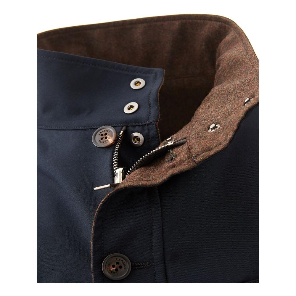 Lardini Elegant Wool Blue Jacket for Men elegant-wool-blue-mens-jacket