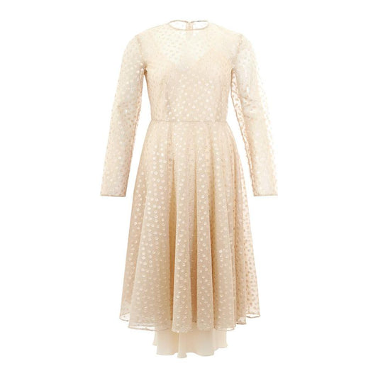 Lardini Beige Cotton Elegance Dress beige-cotton-elegance-from-lardini