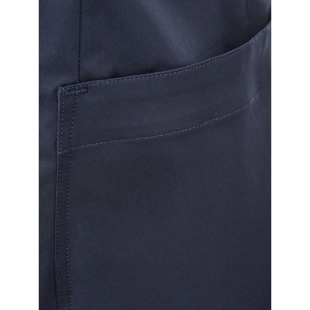 Lardini Elegant Blue Cotton Jacket elegant-cotton-blue-jacket-for-stylish-women
