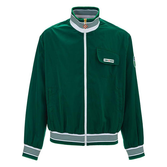 Casablanca Green Polyester Jacket green-polyester-jacket-2