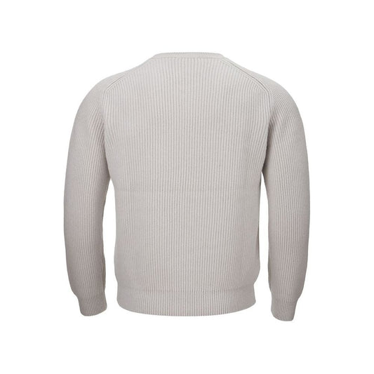 Gran Sasso Elegant Gray Cashmere Sweater elegant-gray-cashmere-sweater