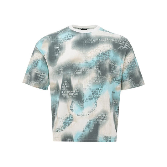 Armani Exchange Chic Multicolor Cotton Tee for Men multicolor-cotton-tee-for-the-modern-man