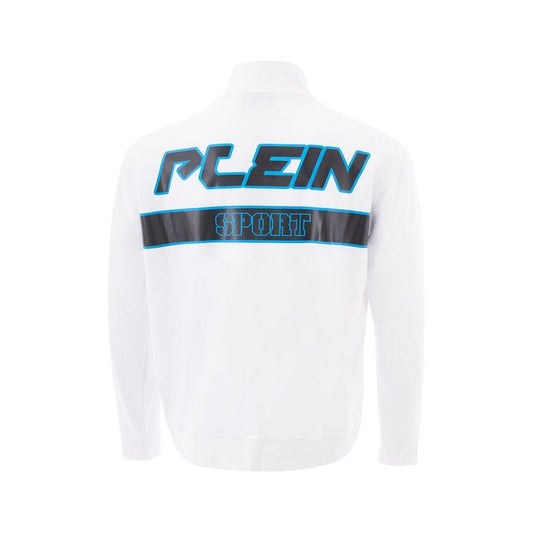 Plein Sport White Cotton Sweater by Plein Sport white-cotton-sweater-by-plein-sport