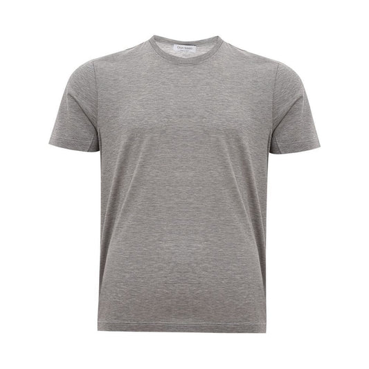 Gran Sasso Elegant Gray Italian Cotton T-Shirt elegant-gray-italian-cotton-t-shirt