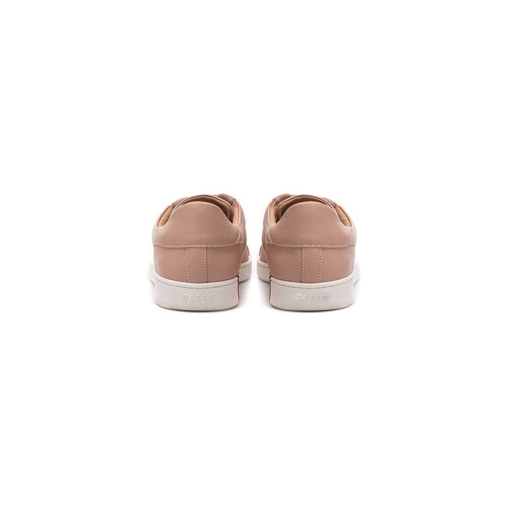 Bally Pink Leather Sneaker pink-leather-sneaker-1