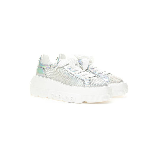Casadei Silver Eco Leather Sneakers silver-eco-leather-sneakers