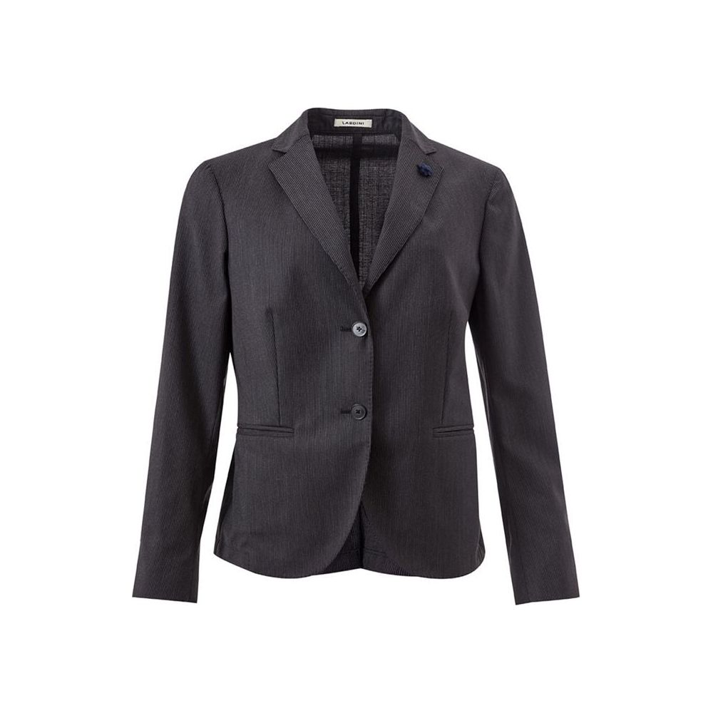 Lardini Chic Gray Cotton Jacket chic-gray-cotton-jacket-for-women