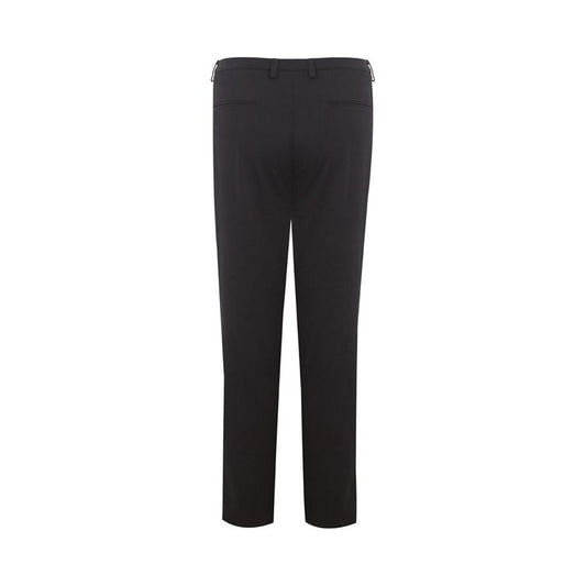 Lardini Elegant Black Cotton Trousers for Women elegant-black-cotton-trousers-for-women