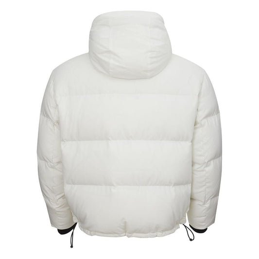 Armani Exchange Sleek Polyester White Jacket for Men sleek-polyester-white-jacket-for-men