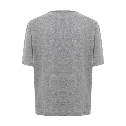 Dsquared² Chic Gray Cotton Tee for the Modern Woman chic-gray-cotton-tee-for-the-modern-woman