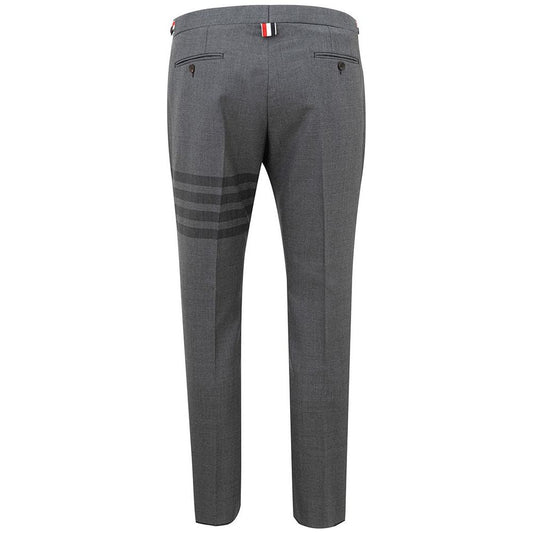 Thom Browne Elegant Gray Wool Trousers for the Modern Gentleman elegant-gray-wool-trousers-for-the-modern-gentleman