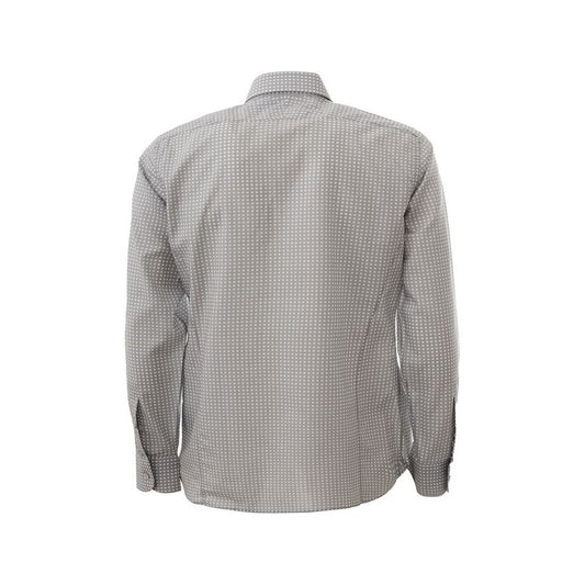 Elegant Cotton Gray Shirt for Men
