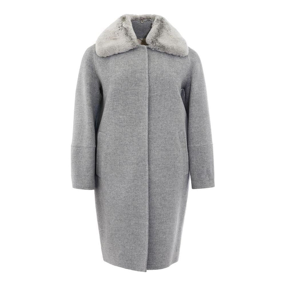 Herno Elegant Gray Wool Jacket for Timeless Style elegant-gray-wool-jacket-for-timeless-style