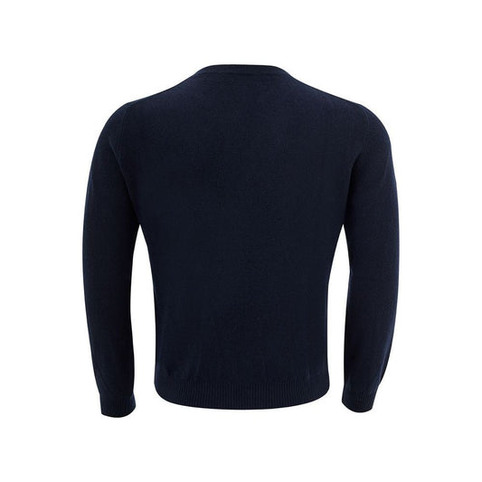 Valentino Elegant Blue Wool Sweater for Men elegant-blue-wool-sweater-for-men