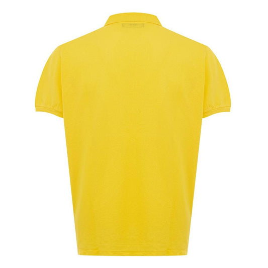 Dsquared² Radiant Yellow Cotton Polo For Men sleek-cotton-sunshine-yellow-polo-shirt