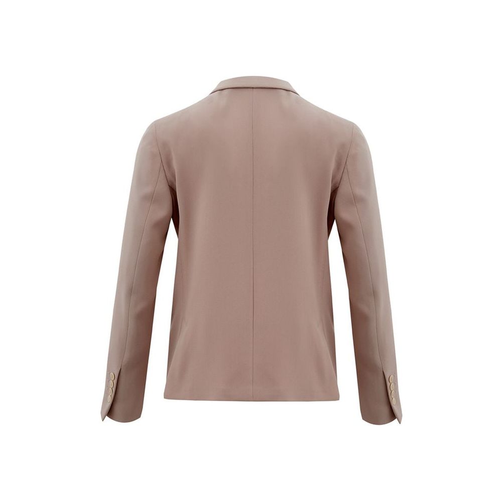 Lardini Elegant Gray Italian Polyester Jacket for Women chic-gray-polyester-jacket-for-elegant-evenings