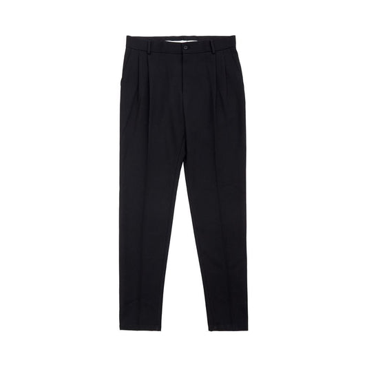 Dolce & Gabbana Elegant Polyester Black Pants for Men elegant-black-polyester-jeans