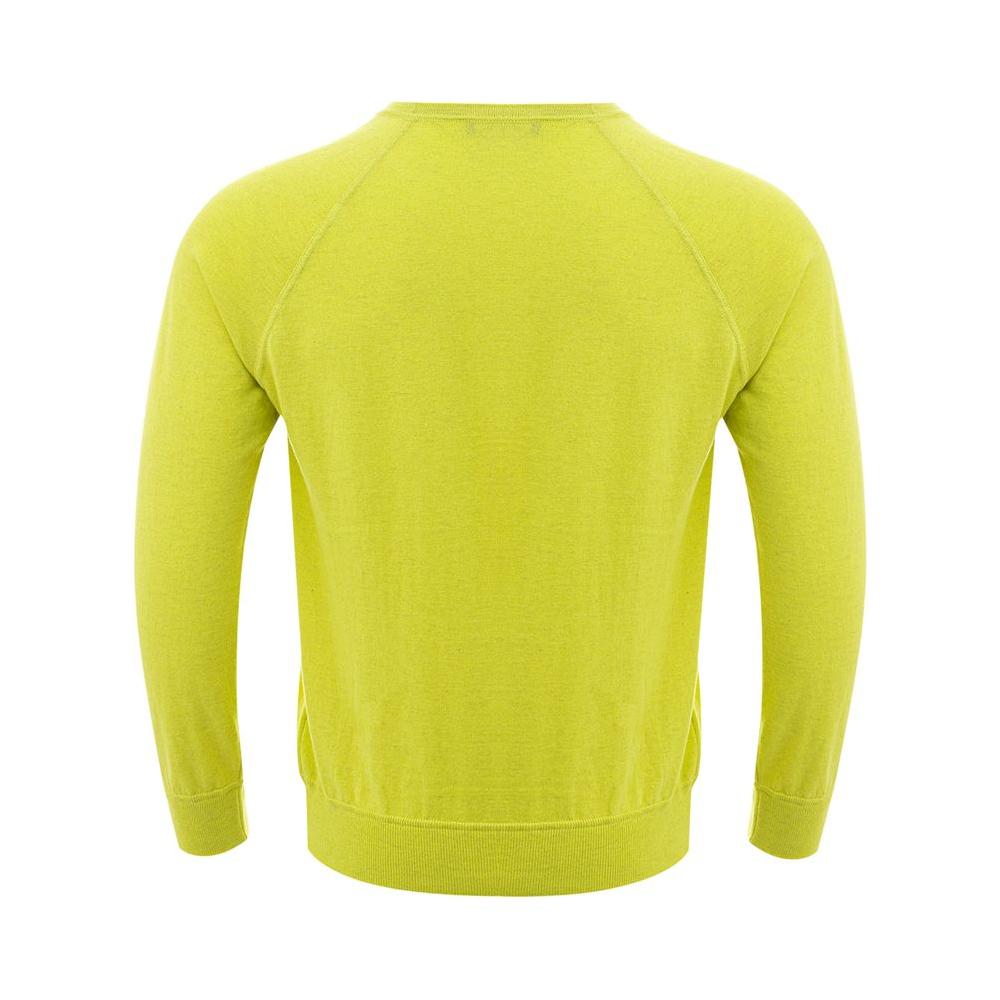 Gran Sasso Sunny Yellow Italian Cotton Sweater radiant-yellow-italian-cotton-sweater