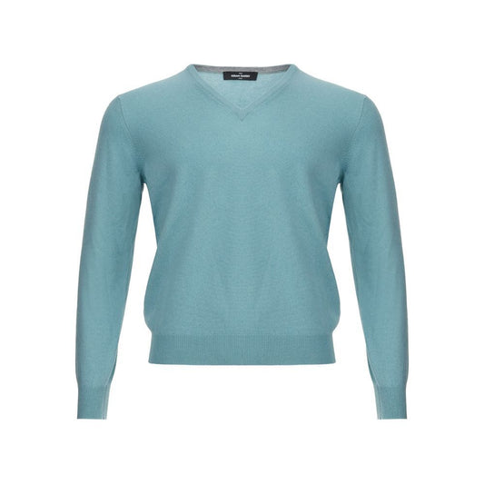 Turquoise Cashmere Sweater Elegance