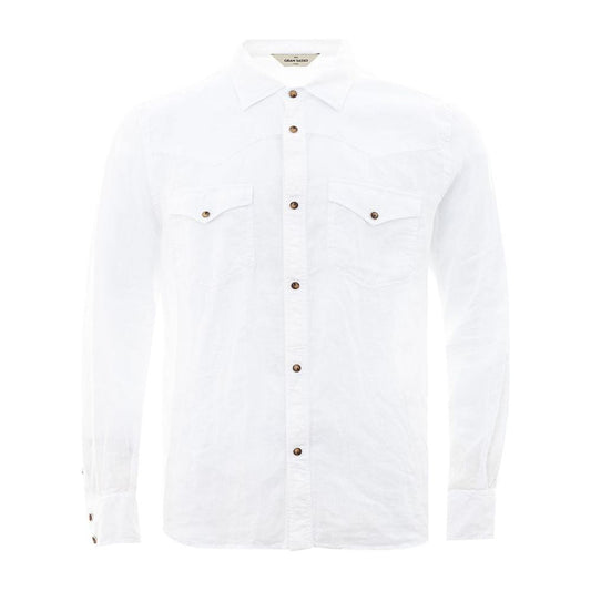 Gran Sasso Gran Sasso Linen Elegance Shirt elegant-white-linen-mens-shirt