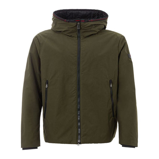 Peuterey Luxe Green Outdoor Enthusiast Jacket sophisticated-green-polyamide-jacket