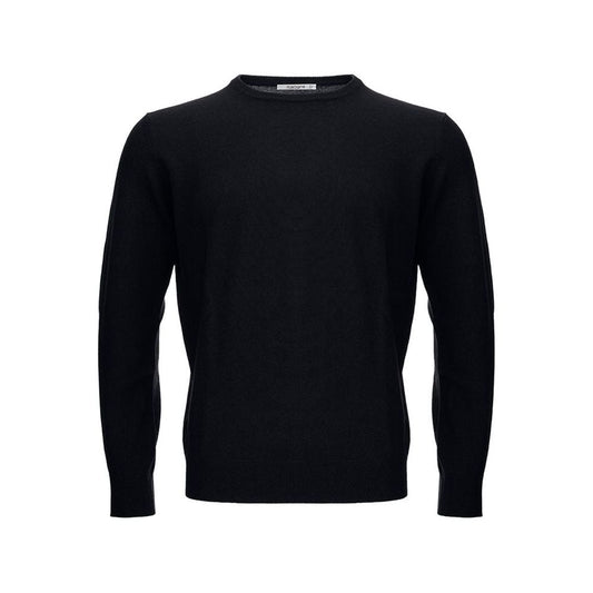 KANGRA Elegant Wool Sweater for Men in Classic Black elegant-wool-sweater-for-men-in-classic-black